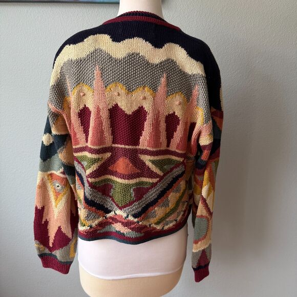 Peruvian Connection Vintage Button Up Cardigan Size Medium - Picture 5 of 9